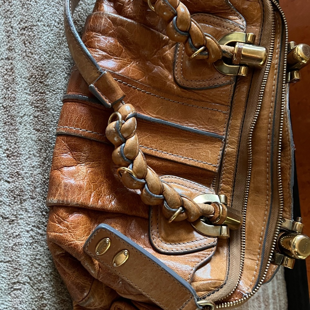 Authentic Chloe Heloise Medium Brown Leather Hobo… - image 8